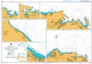 British Admiralty Nautical Chart 3518: Ports and Anchorages on the North-East Coast of Oman