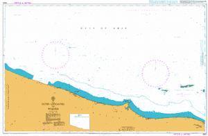 British Admiralty Nautical Chart 3523: Oman, Outer Approaches to Said Bin Sultan Naval Base