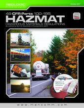 Mancomm 49 CFR: Transportation, Parts 100-185 (US Hazmat Regs), October 2017